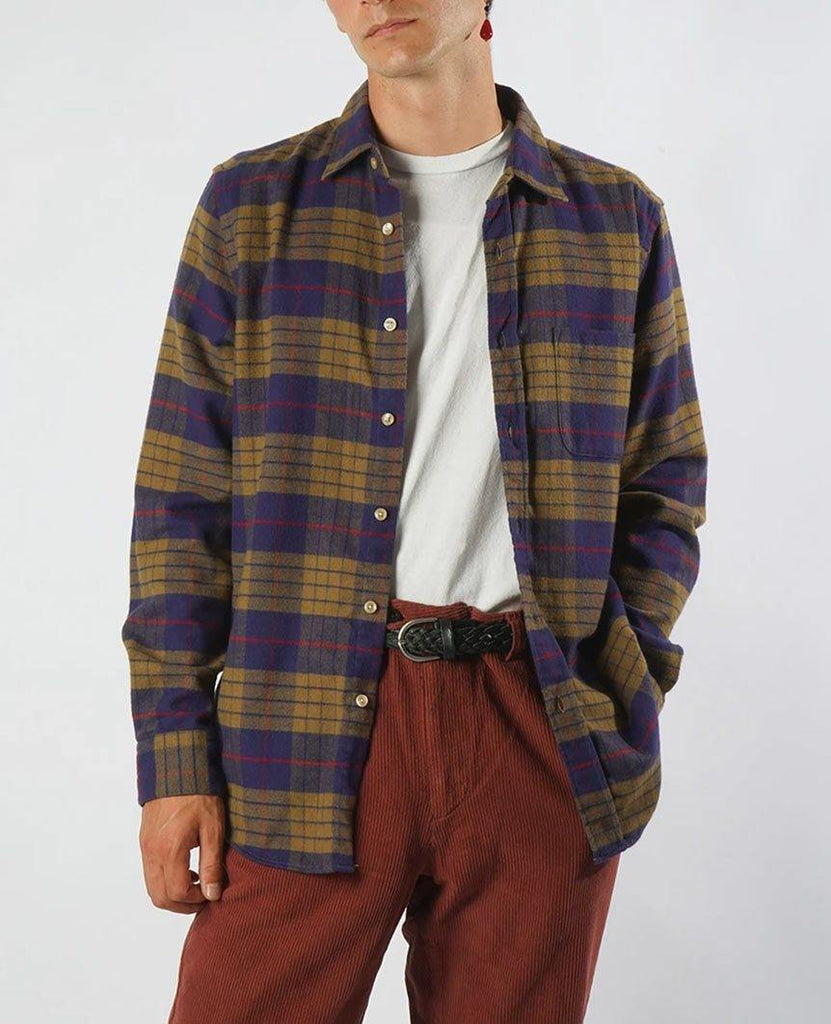Lift Green Navy Check Shirt data-zoom-image=