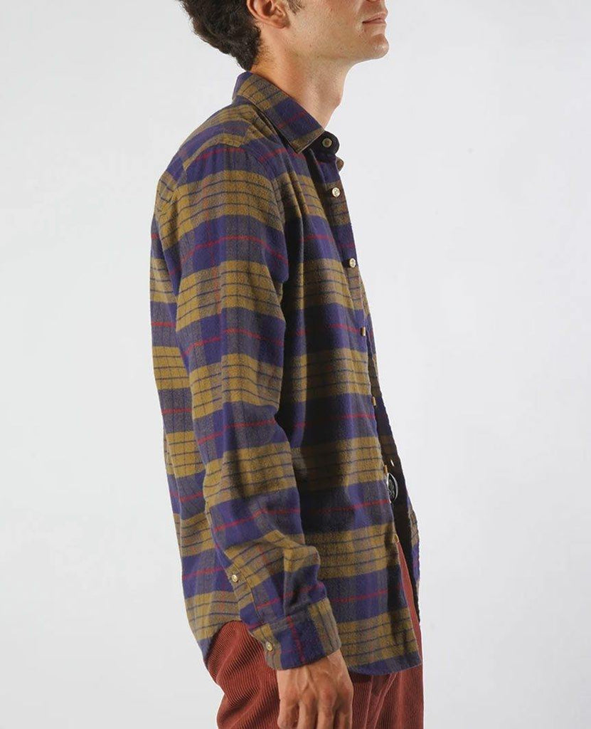 Lift Green Navy Check Shirt data-zoom-image=
