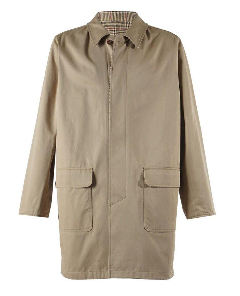 Gabardine Reversible Tan Jacket data-zoom-image=