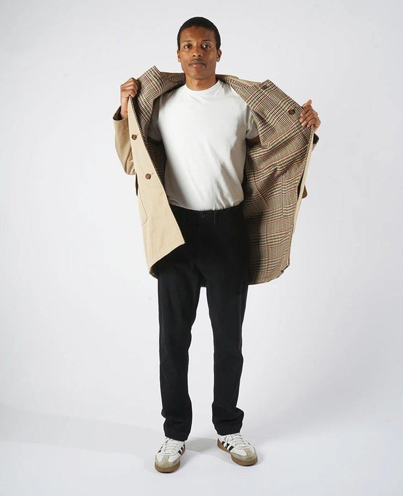 Gabardine Reversible Tan Jacket data-zoom-image=
