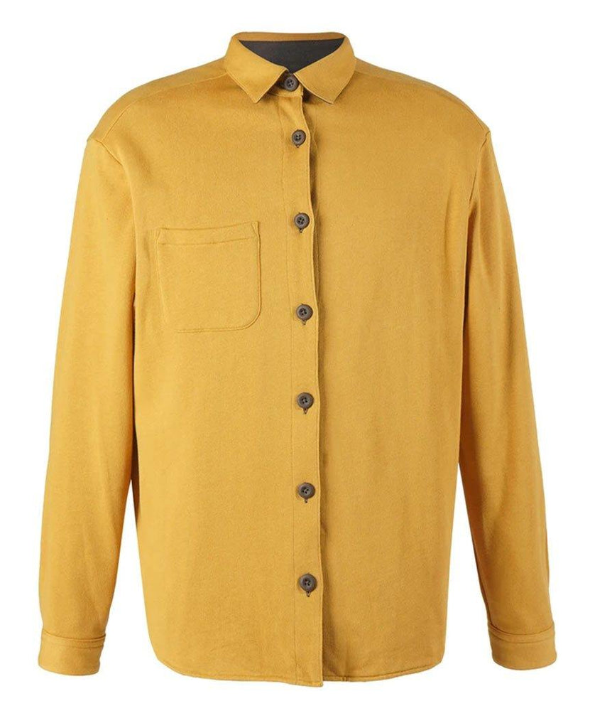 Flannel Jersey Reversible Graphite Mustard Jacket data-zoom-image=