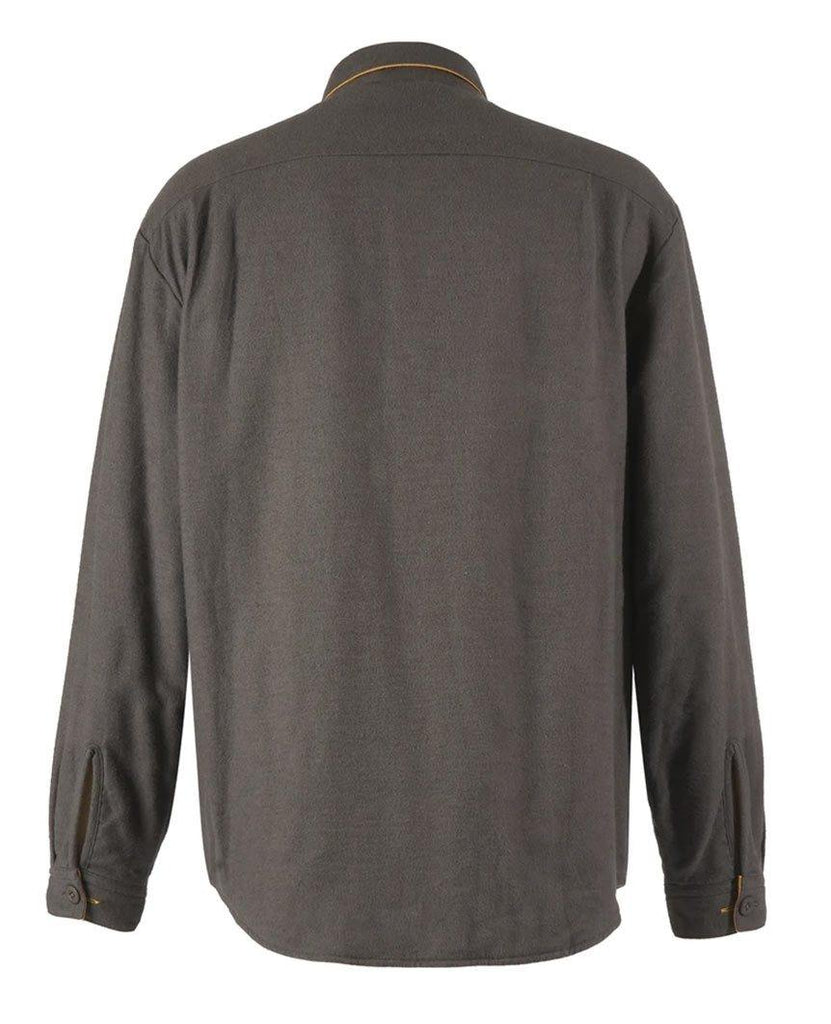 Flannel Jersey Reversible Graphite Mustard Jacket data-zoom-image=