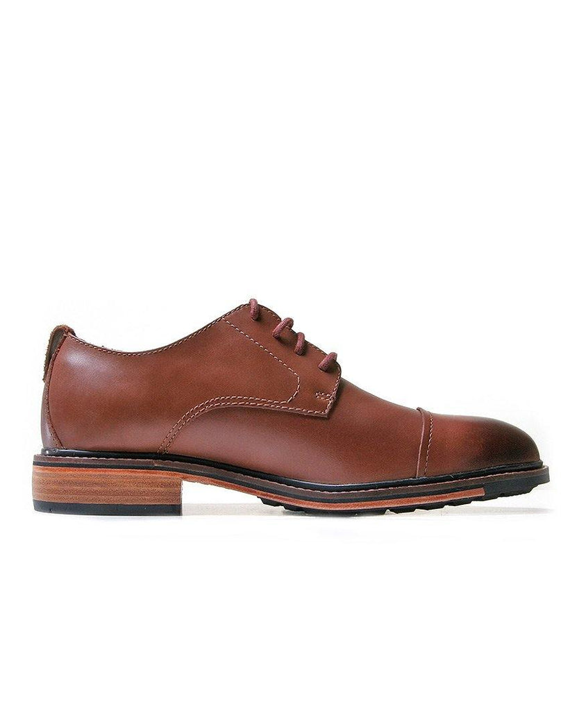 Bostonian Costigan Cap WP Dark Tan Leather data-zoom-image=