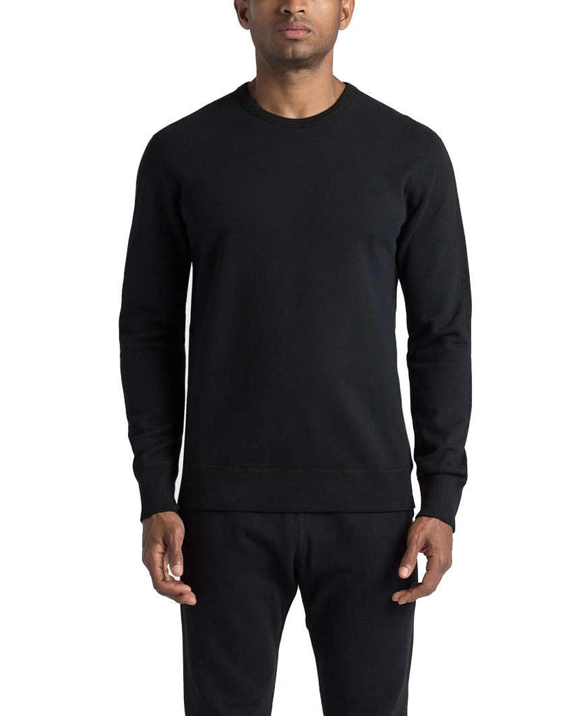 Crewneck Midweight Terry Black data-zoom-image=