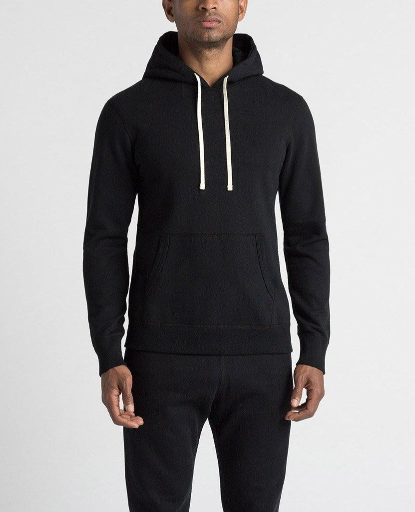 Pullover Hoodie Midweight Terry Black data-zoom-image=