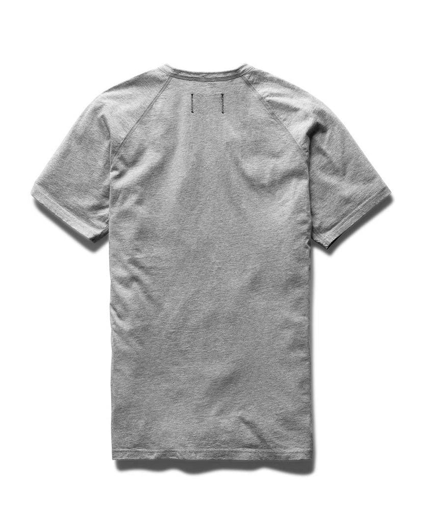 Henley Ringspun Jersey T-Shirt Heather Grey data-zoom-image=