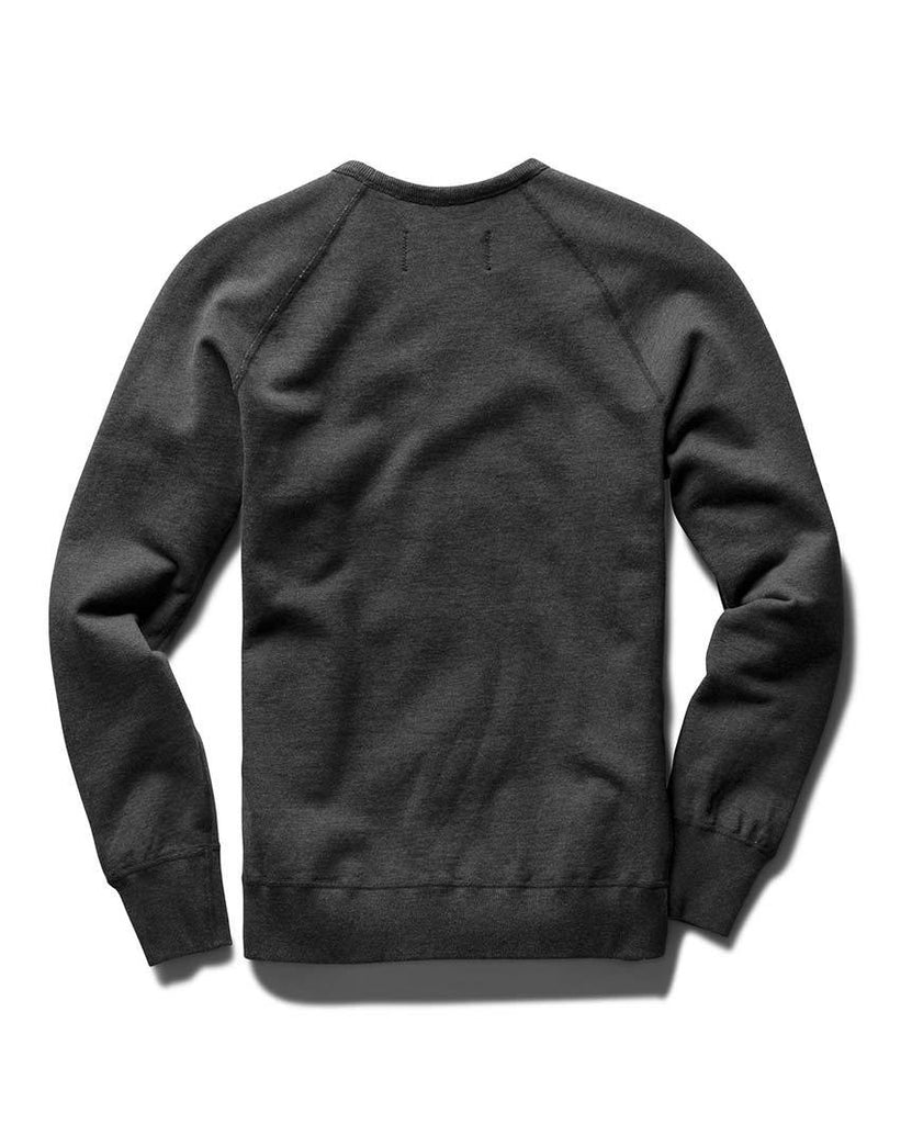 Gym Logo Crewneck Midweight Terry Heather Charcoal data-zoom-image=