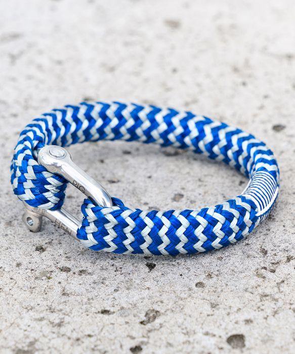 Gorgeous George 12mm Flat Rope Cobalt Light Gray Silver data-zoom-image=