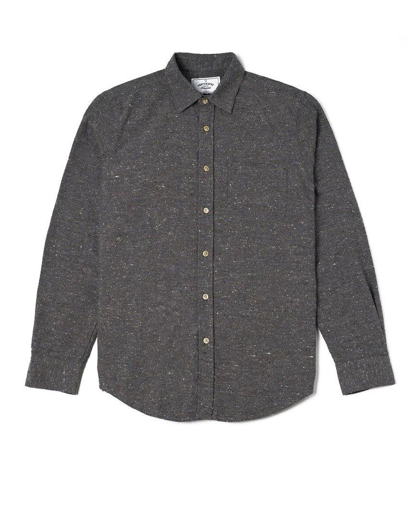 Gross Grey Long Sleeve Buttondown Shirt data-zoom-image=