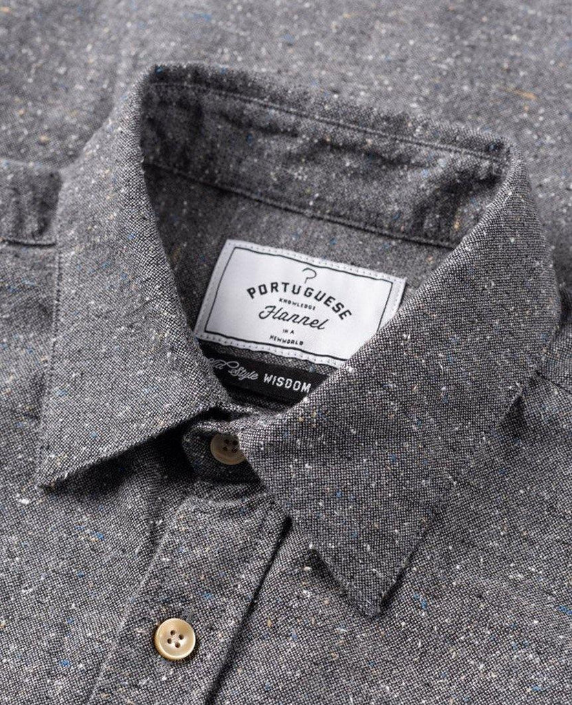 Gross Grey Long Sleeve Buttondown Shirt data-zoom-image=