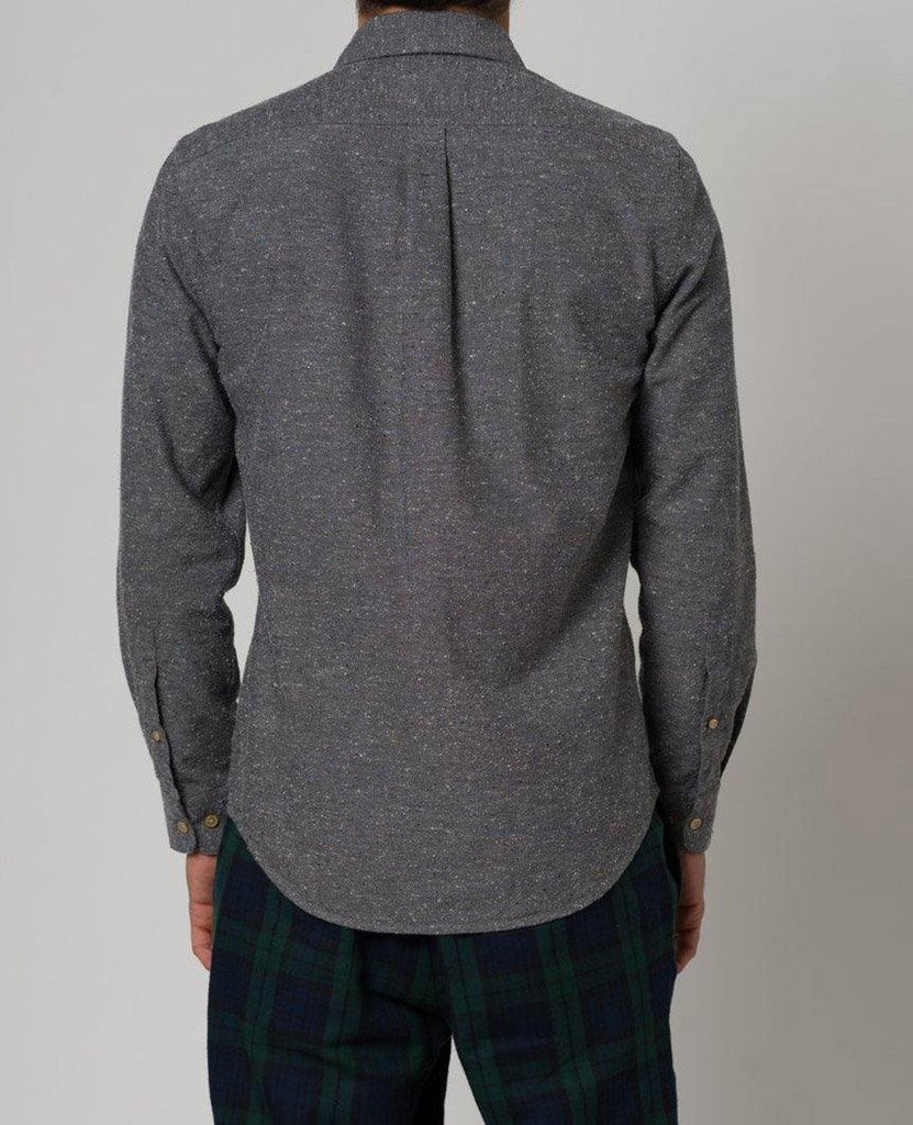Gross Grey Long Sleeve Buttondown Shirt data-zoom-image=