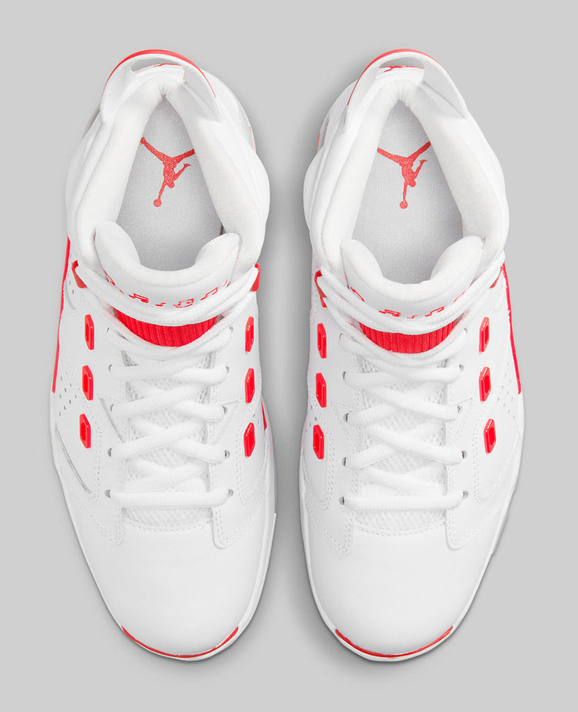 Air Jordan 6-17-23 "Fire Red" White GS data-zoom-image=