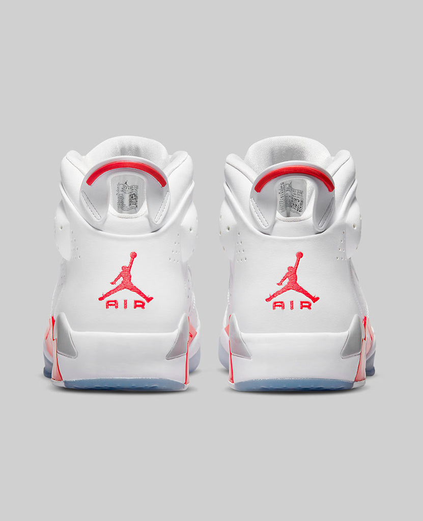 Air Jordan 6-17-23 "Fire Red" White GS data-zoom-image=