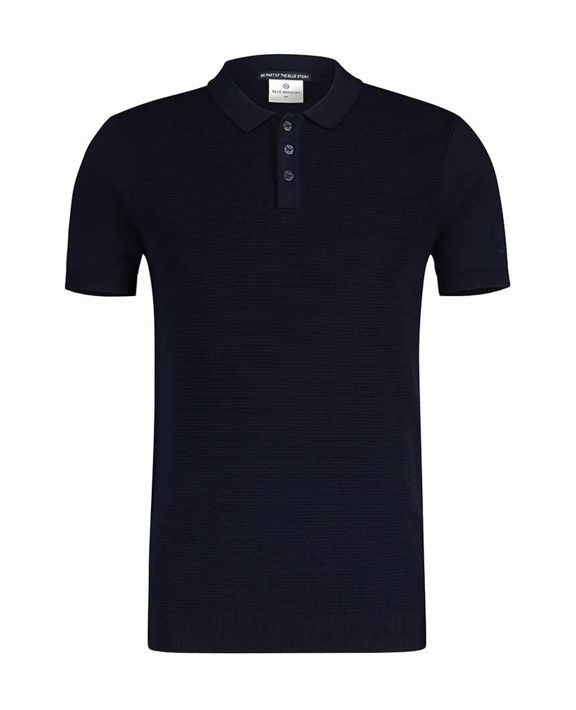 Classic Textured Polo Navy data-zoom-image=