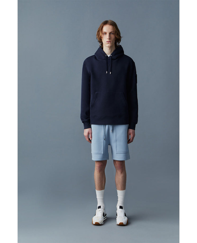 KRYS Pullover Hoodie with Velvet Embroidery Navy data-zoom-image=
