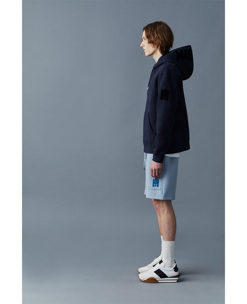 KRYS Pullover Hoodie with Velvet Embroidery Navy data-zoom-image=