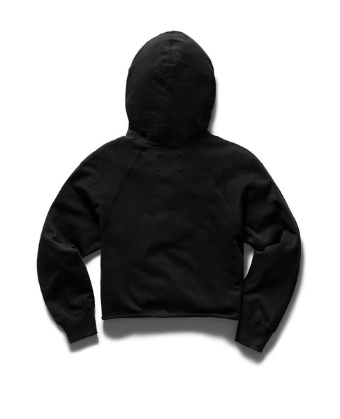 Lightweight Terry Cut Off Hoodie Black Womens Reigning Champ
