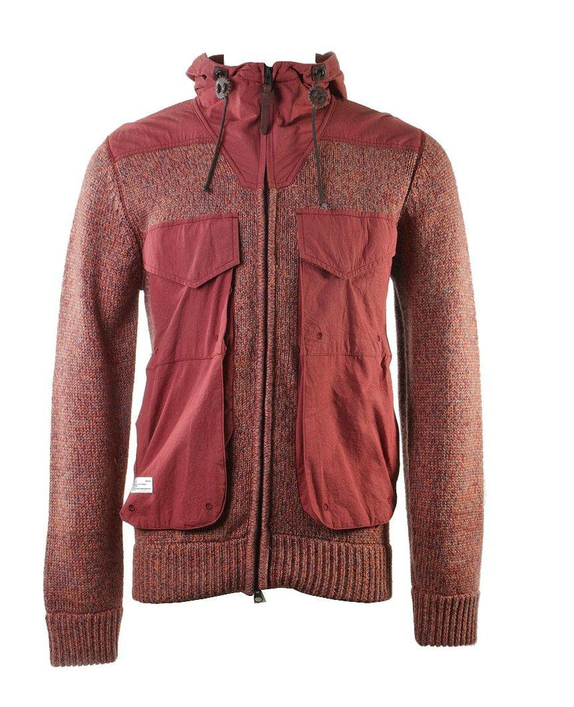 Hooded Cardigan Orange data-zoom-image=
