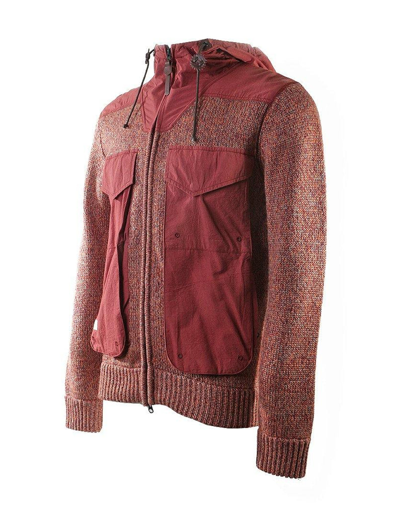 Hooded Cardigan Orange data-zoom-image=