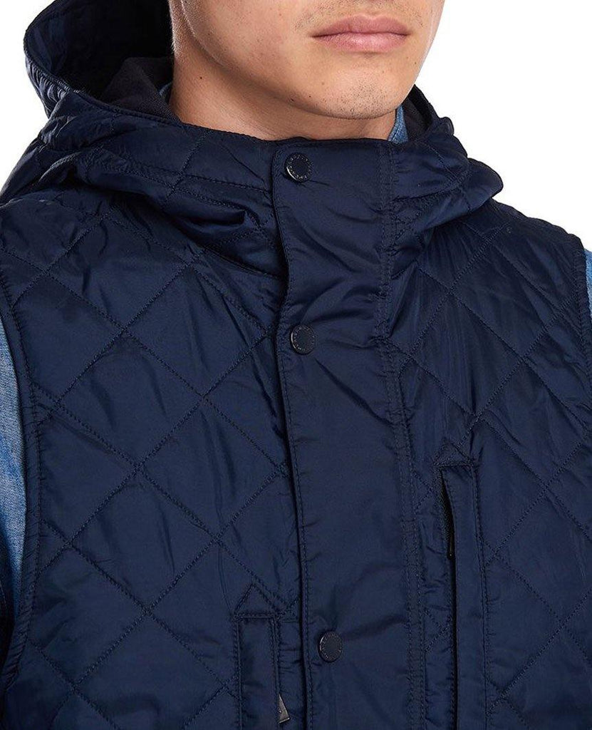 Barbour X Engineered Garments Field Vest Navy data-zoom-image=