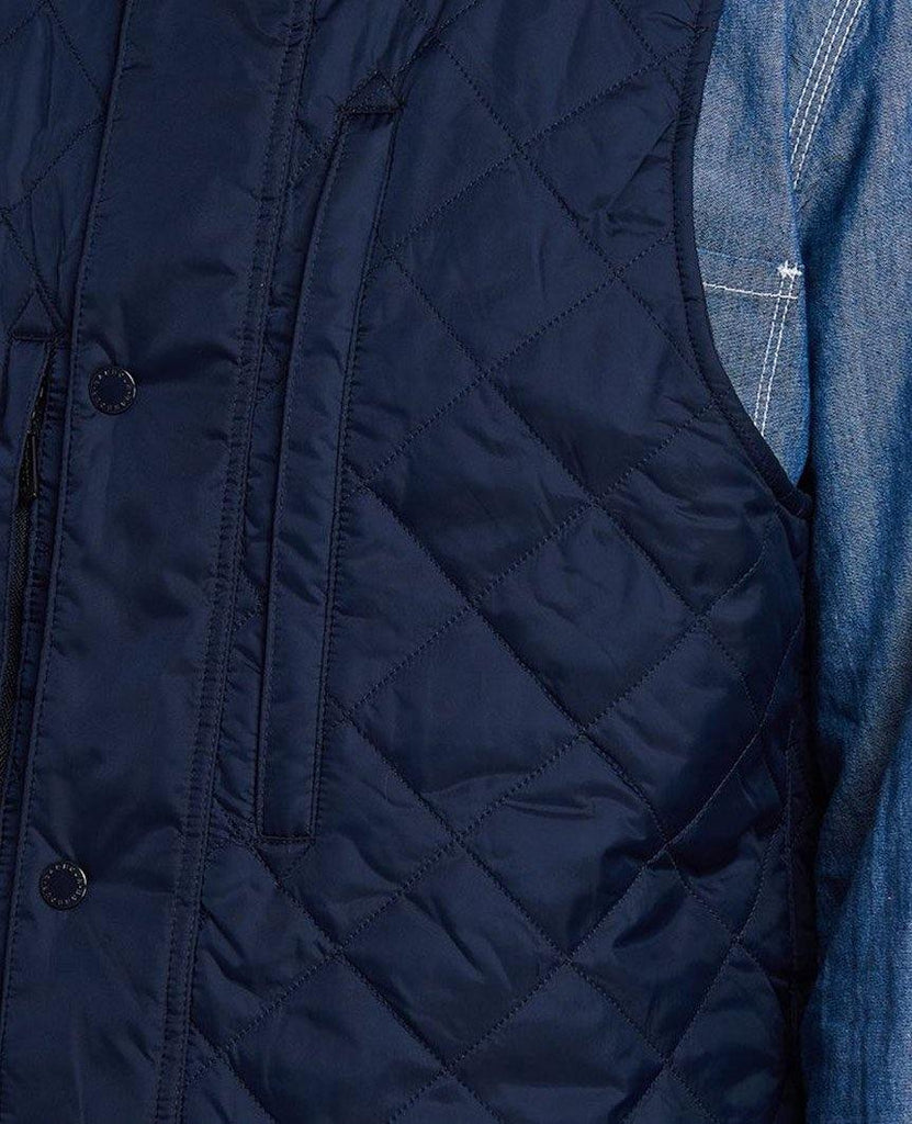 Barbour X Engineered Garments Field Vest Navy data-zoom-image=