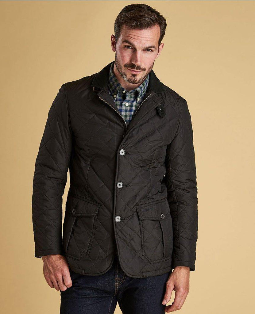 Lutz Quilted Jacket Black data-zoom-image=