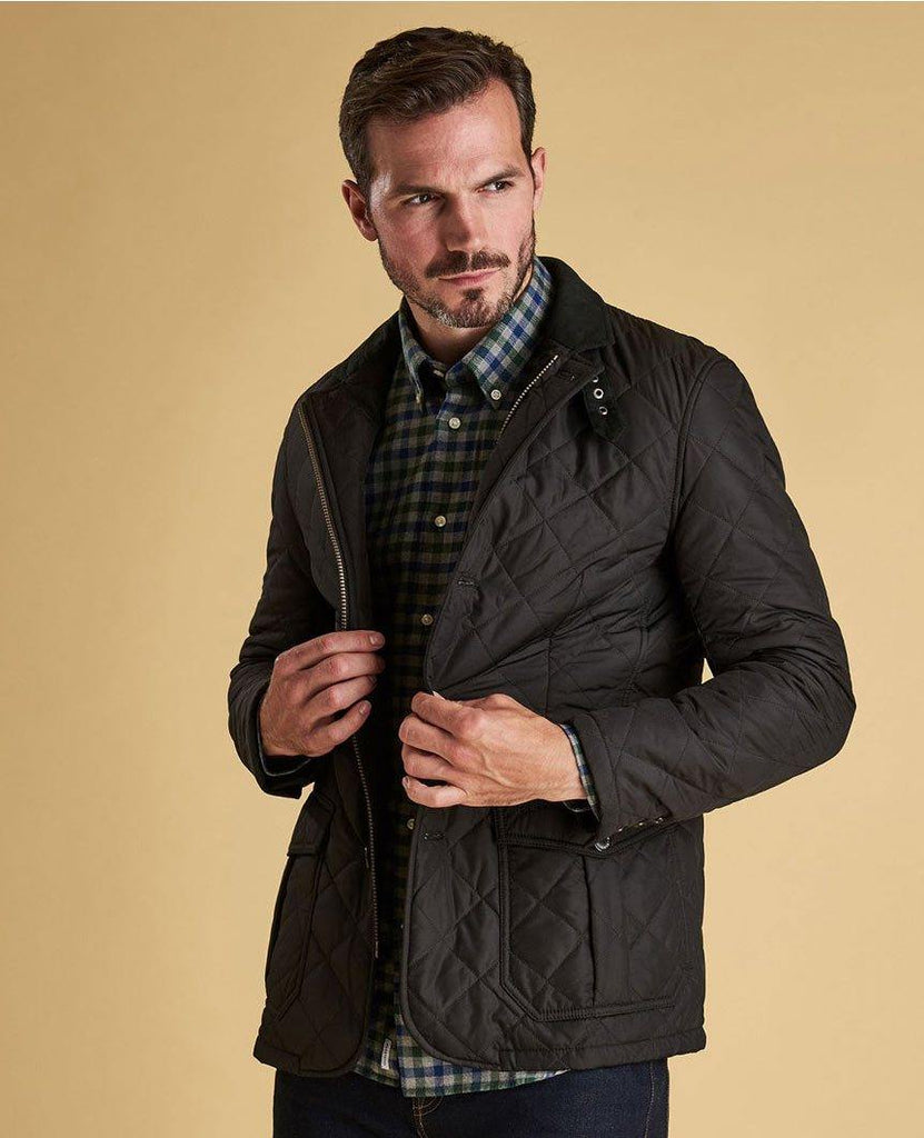 Lutz Quilted Jacket Black data-zoom-image=