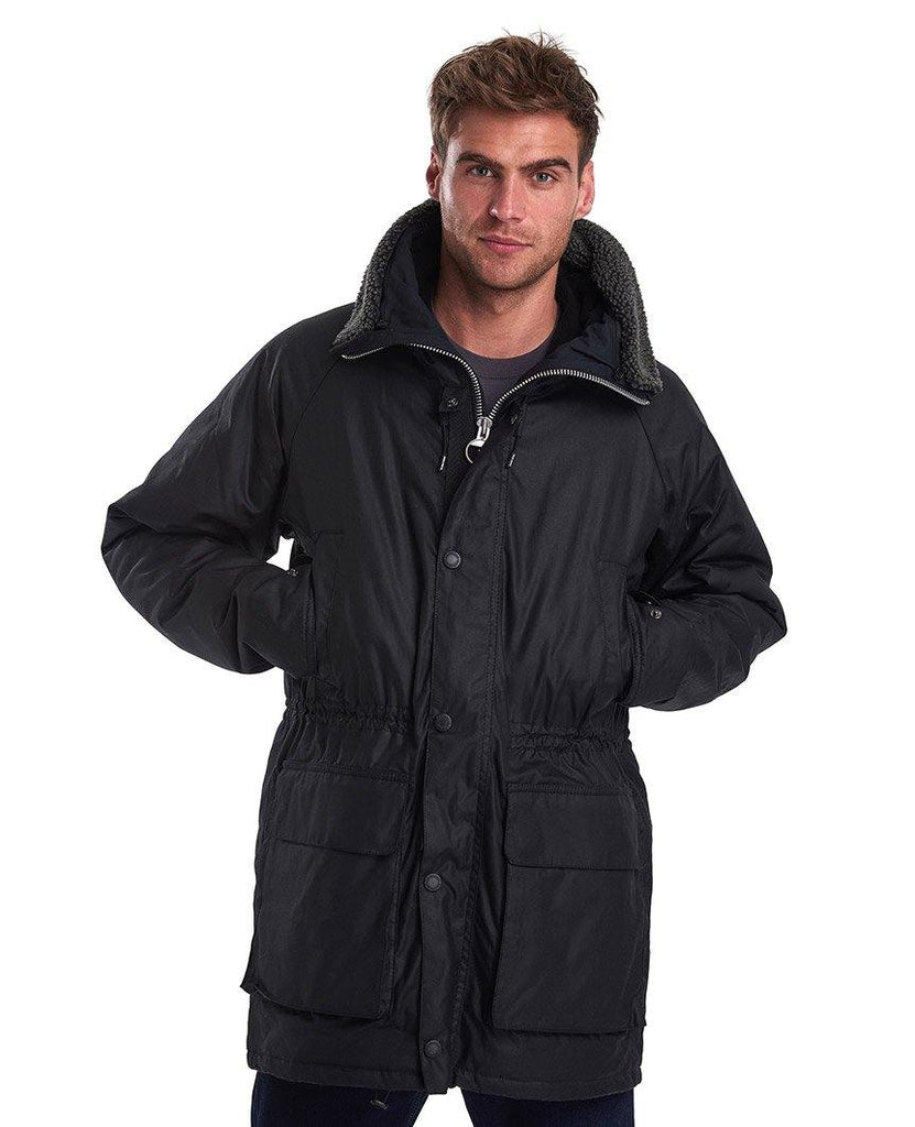 Fenton Wax Jacket Black data-zoom-image=