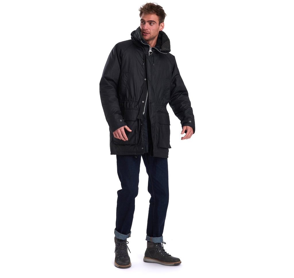Fenton Wax Jacket Black data-zoom-image=