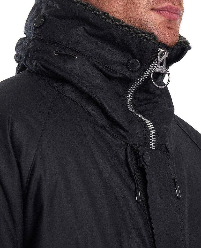 Fenton Wax Jacket Black data-zoom-image=