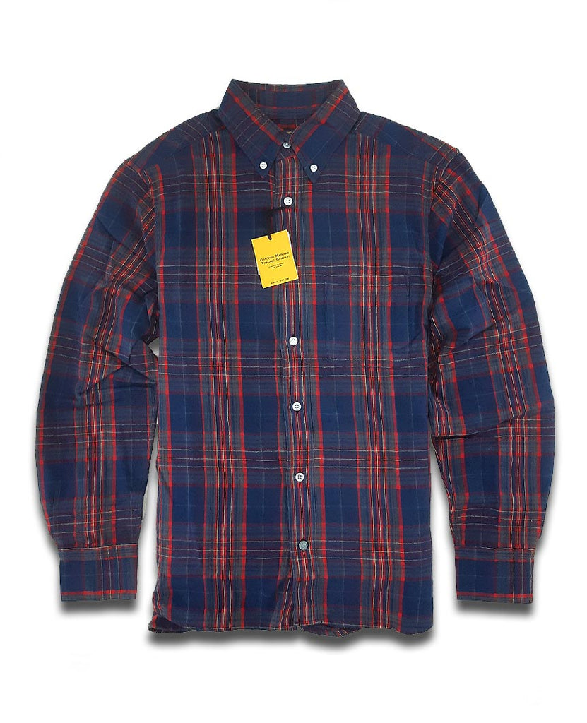 N°5 Classic Buttondown Collar LS Navy Red data-zoom-image=