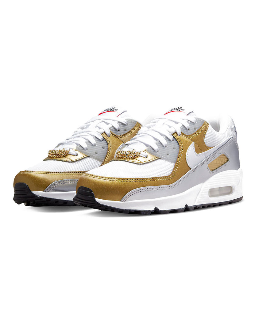 Air Max 90 SE  Womens  Gold Silver data-zoom-image=