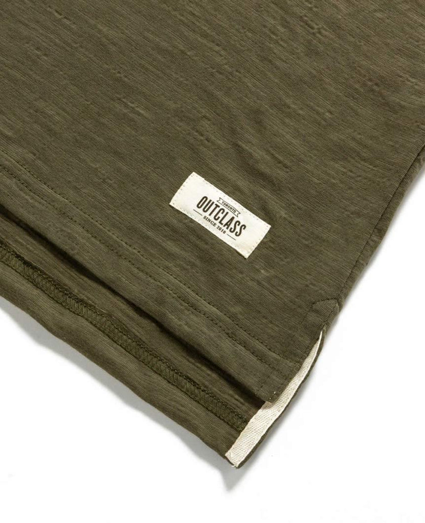 Olive Slub S/S T-Shirt data-zoom-image=