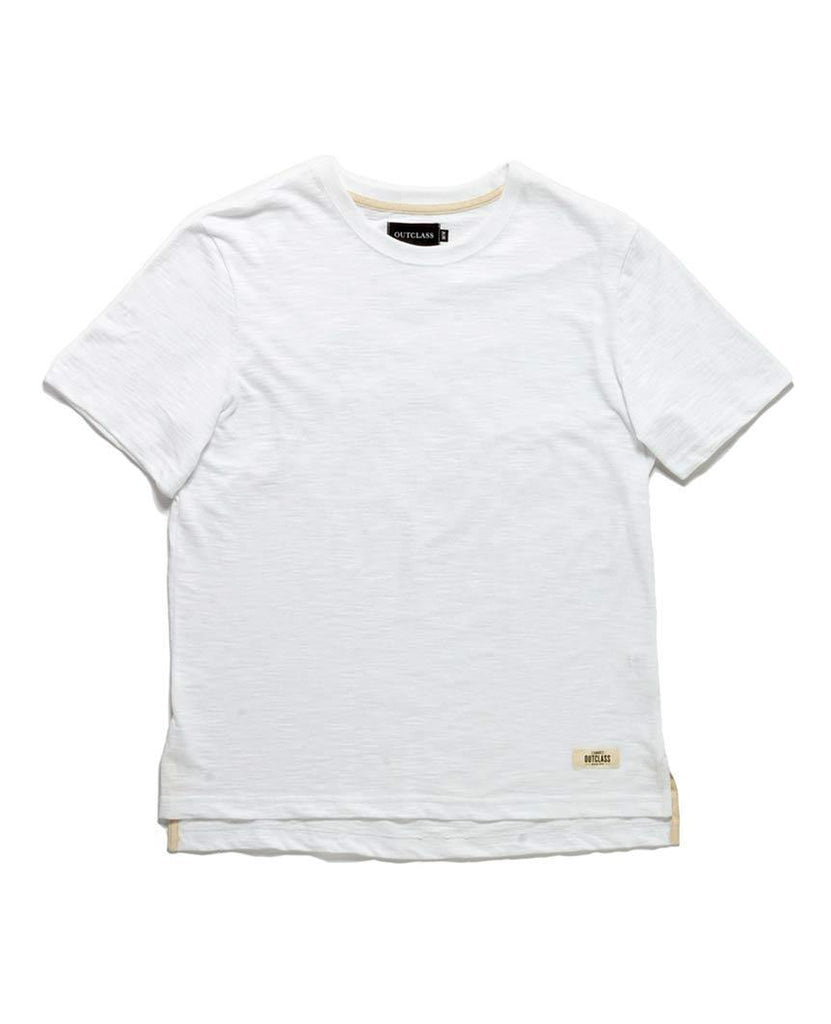 White Slub S/S T-Shirt data-zoom-image=