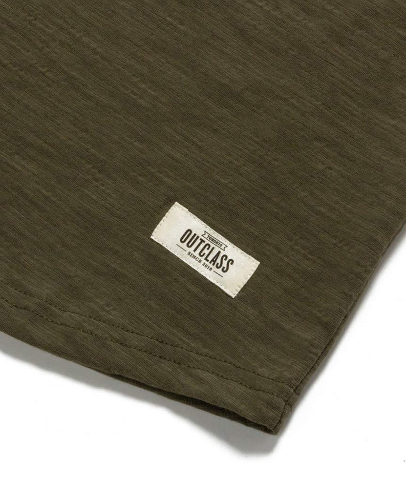 Olive Slub  S/S Henley data-zoom-image=