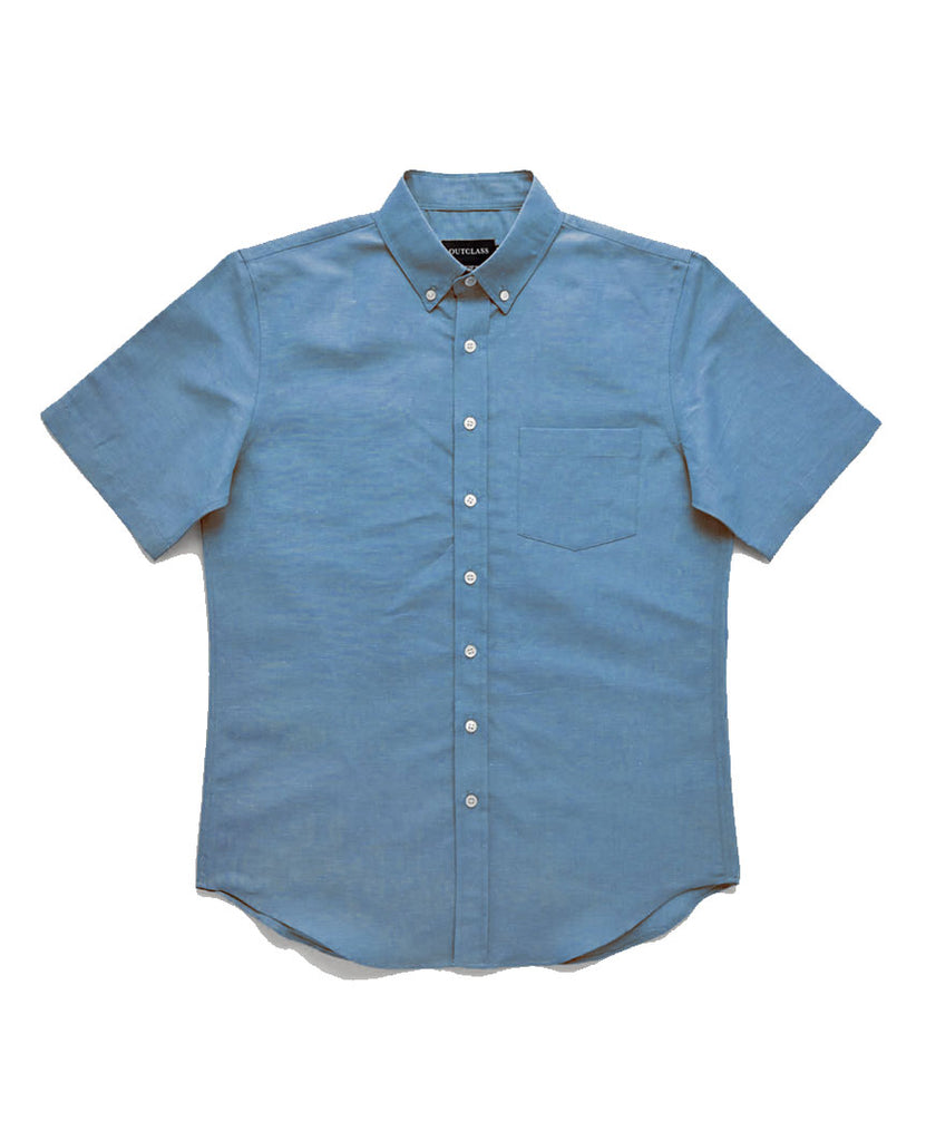 Indigo Linen S/S Shirt data-zoom-image=