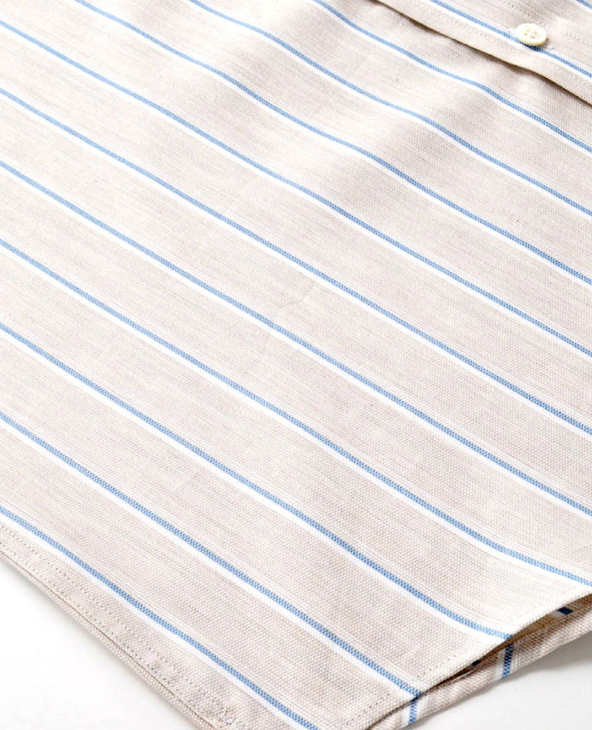Yacht Stripe S/S Shirt White data-zoom-image=