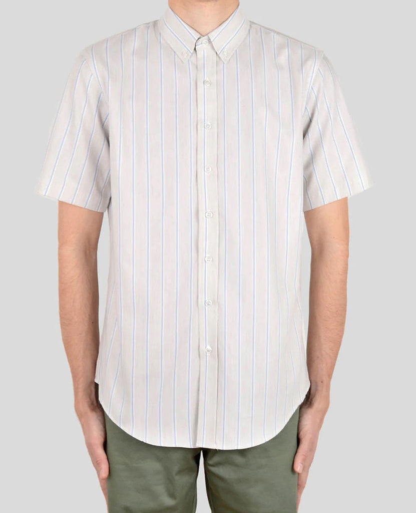 Yacht Stripe S/S Shirt White data-zoom-image=