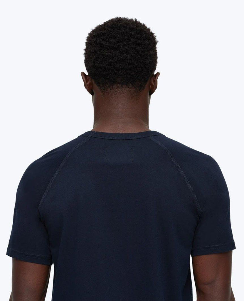 Pima Jersey Raglan T-shirt Navy data-zoom-image=