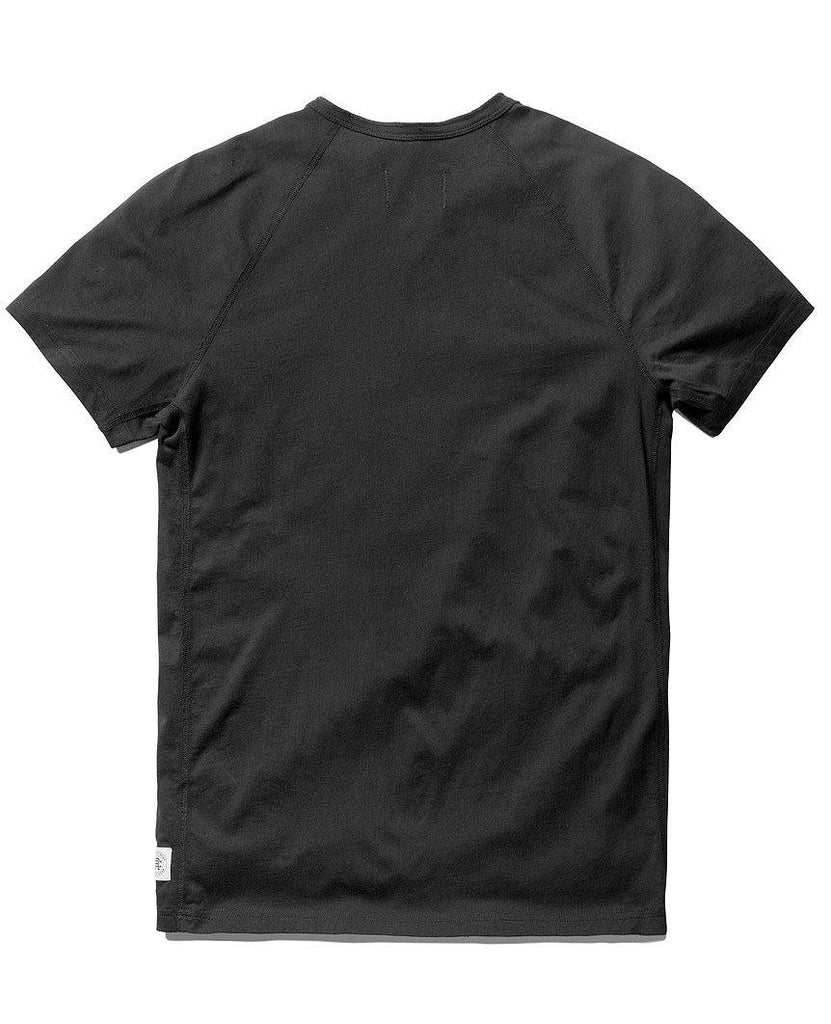 Henley Ringspun Jersey T-Shirt Black data-zoom-image=