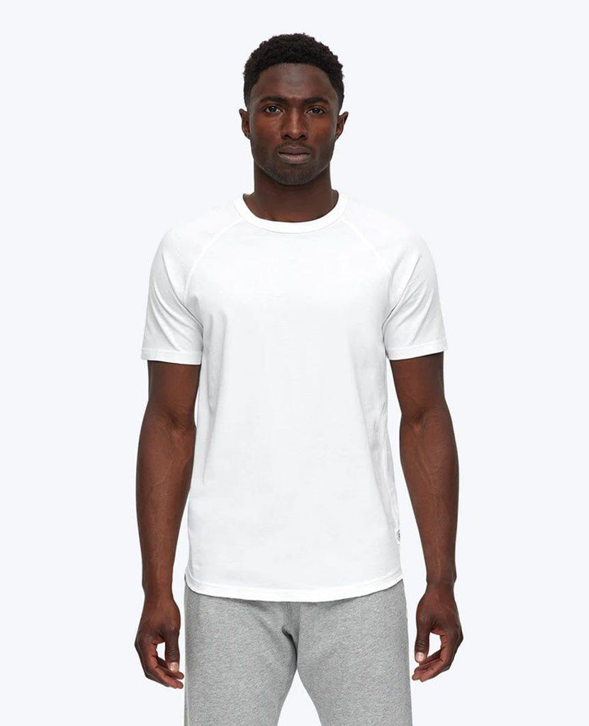 Pima Jersey Raglan T-shirt White data-zoom-image=