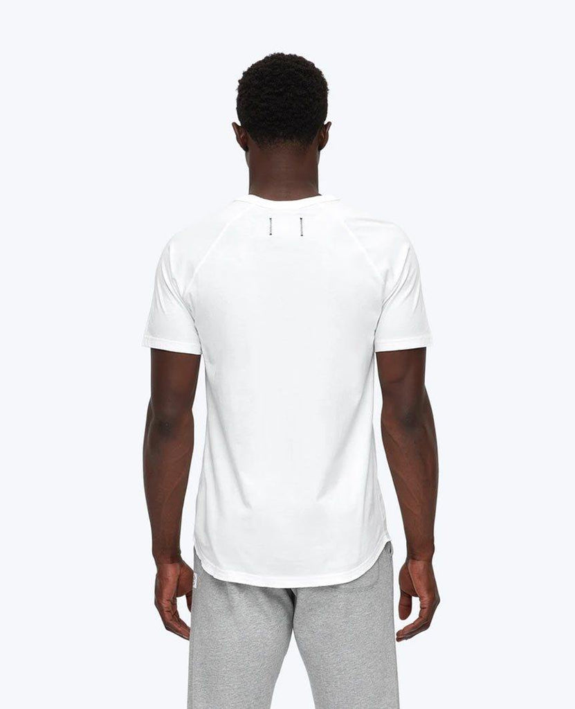 Pima Jersey Raglan T-shirt White data-zoom-image=