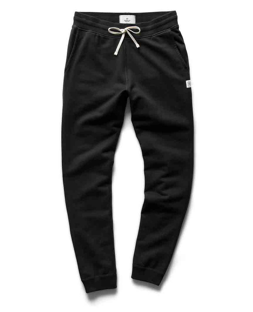 Slim Sweatpant Midweight Terry Black data-zoom-image=