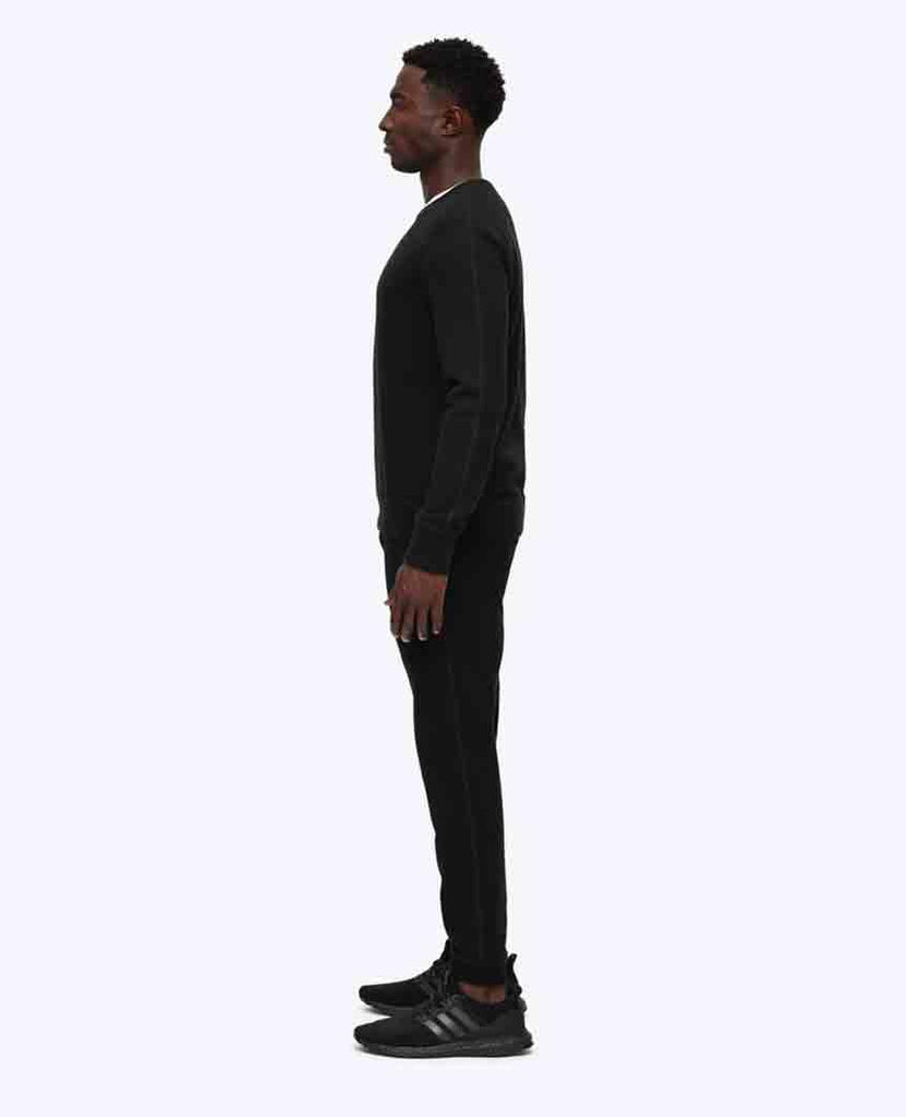 Slim Sweatpant Midweight Terry Black data-zoom-image=