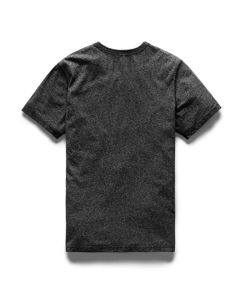 Henley Ringspun Jersey T-Shirt Marled Black data-zoom-image=