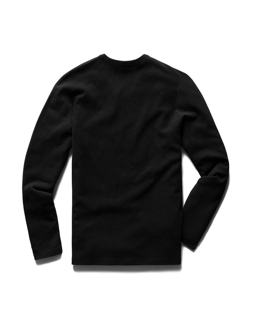 Brushed Interlock Long Sleeve Black data-zoom-image=