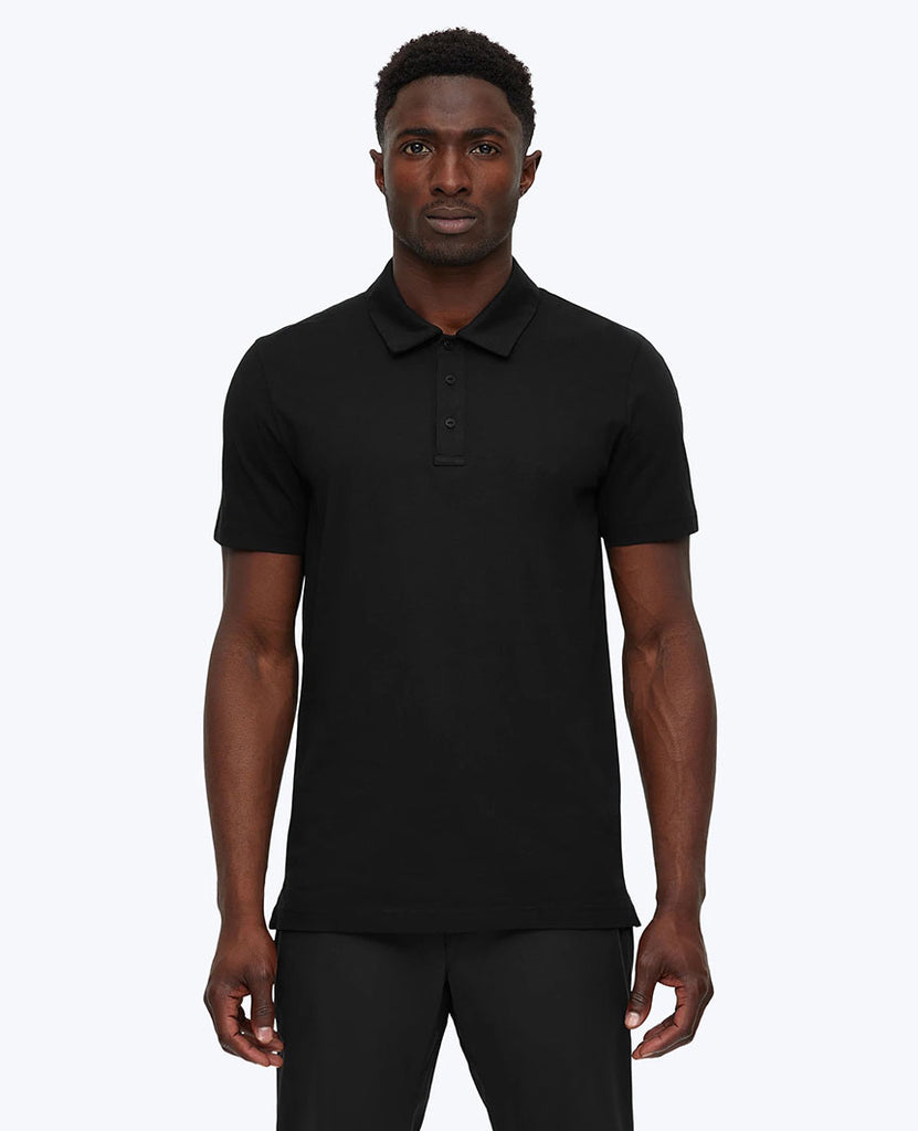 Lightweight Jersey Polo Black data-zoom-image=
