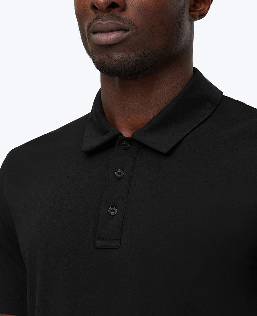 Lightweight Jersey Polo Black data-zoom-image=