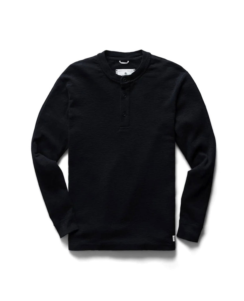 1X1 Slub Henley Black data-zoom-image=