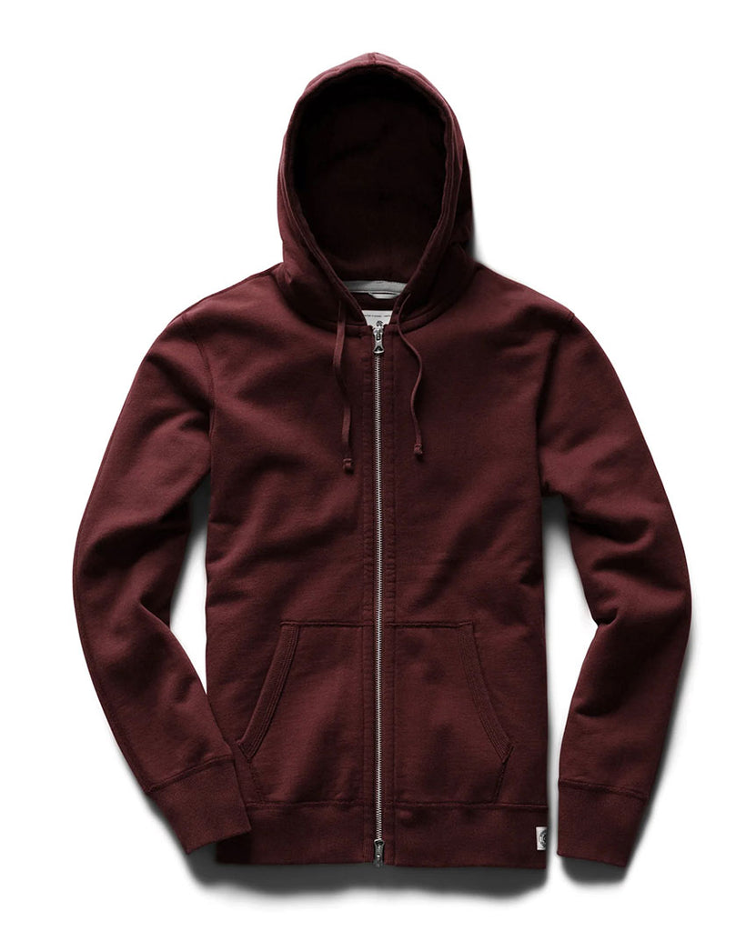 Midweight Terry Zip Hoodie Crimson data-zoom-image=